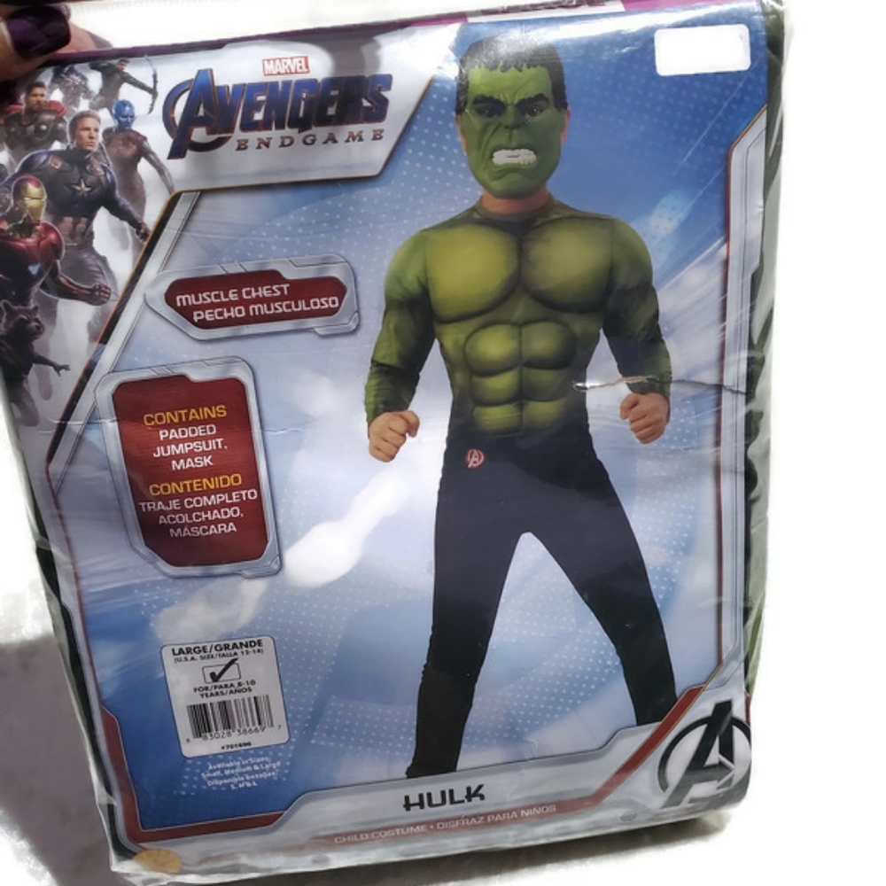 Marvel Hulk Boys Halloween Costume Sz 12-14